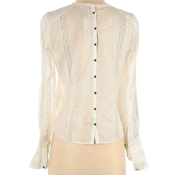 NWT Free People Without You Lace Panel Blouse size XS - Picture 5 of 7